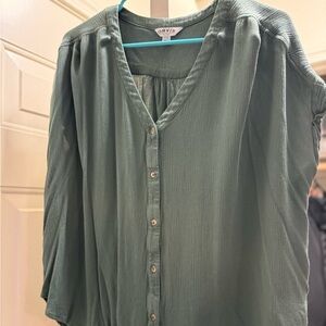 Orvis Women's Forest Green Blouse